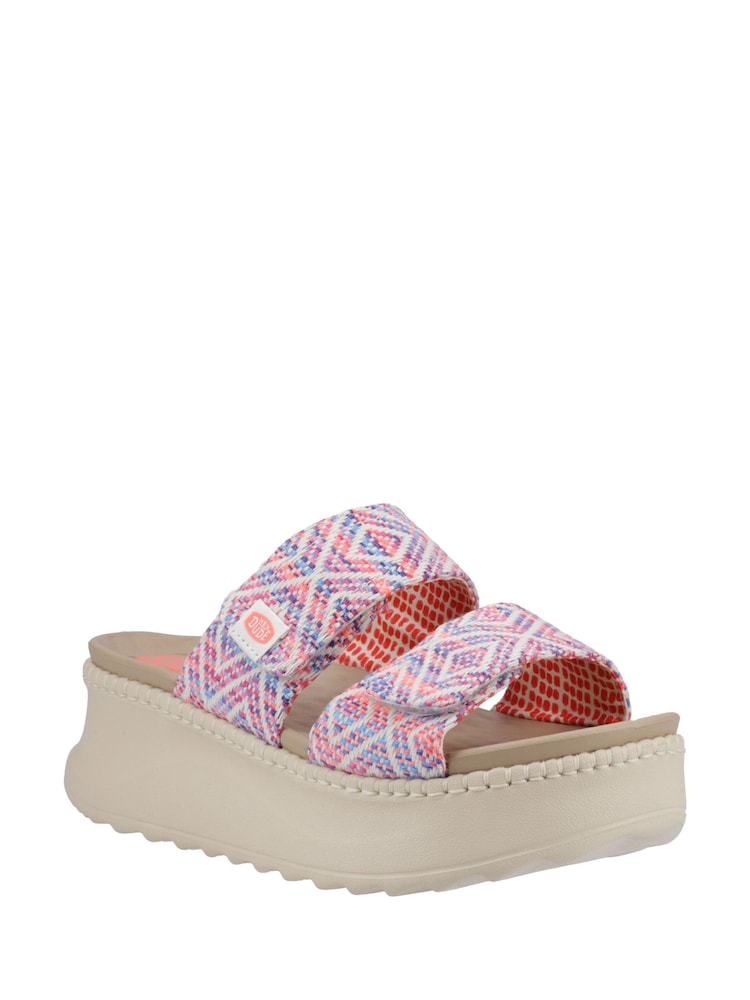 HEYDUDE Blue Delray Slide Surf Baja Sandals - Image 2 of 4