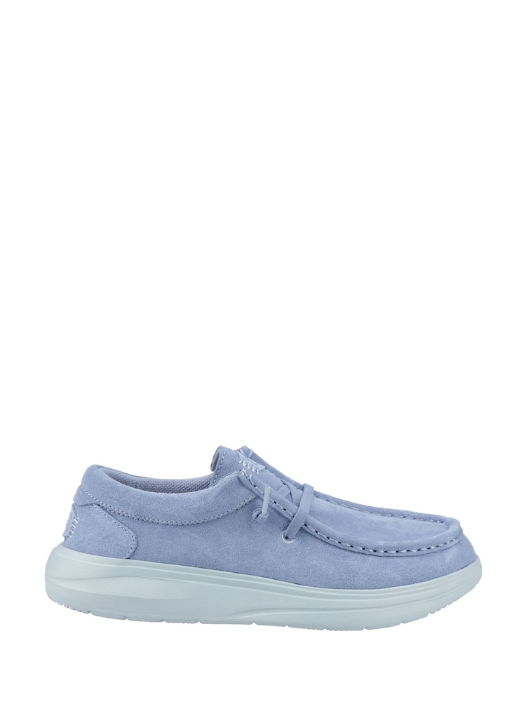 HEYDUDE Blue Wendy COMF Suede Shoes - Image 1 of 3