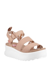 HEYDUDE Natural Delray Buckle Classic Sandals - Image 3 of 4