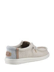 HEYDUDE Grey Wally Jute Shoes - Image 3 of 4