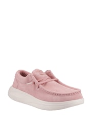 HEYDUDE Pink Wendy COMF Suede Shoes - Image 1 of 4