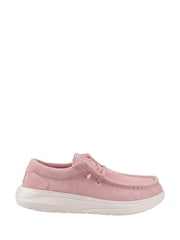 HEYDUDE Pink Wendy COMF Suede Shoes - Image 2 of 4