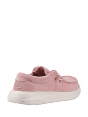 HEYDUDE Pink Wendy COMF Suede Shoes - Image 3 of 4