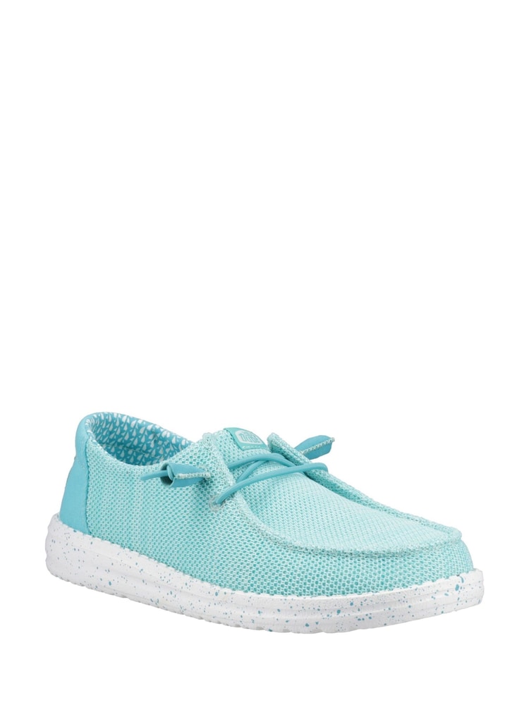 HEYDUDE Blue Wendy Stretch Sox Shoes - Image 2 of 4