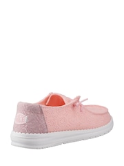 HEYDUDE Pink Wendy Eyelet Lace Shoes - Image 3 of 4