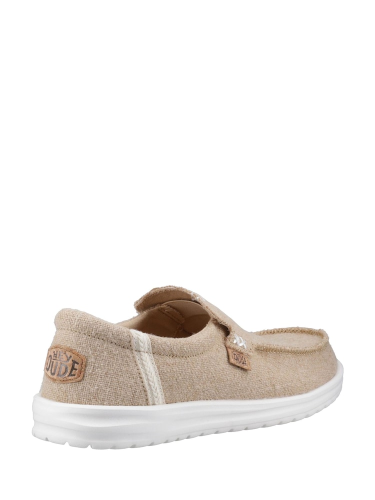 HEYDUDE Cream Mikka Jute Shoes - Image 2 of 4