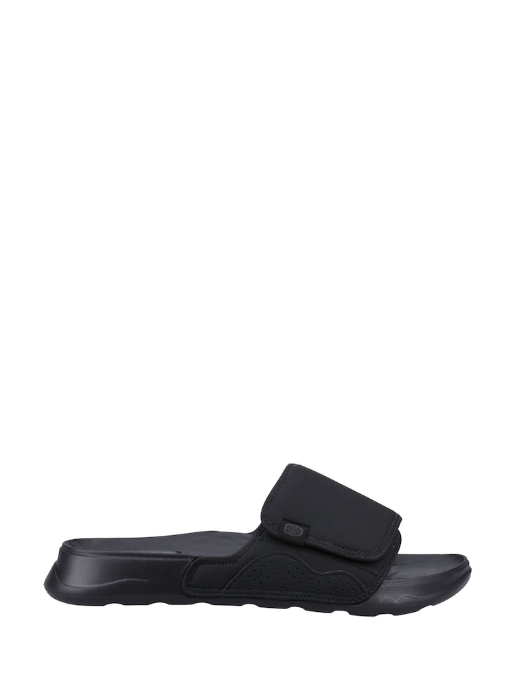 HEYDUDE Shore Slide Classic Black Sandals - Image 1 of 3