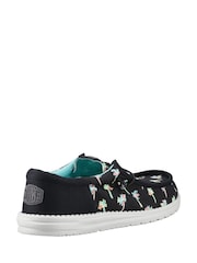HEYDUDE Wally Funk Party Palm Black Shoes - Image 2 of 4