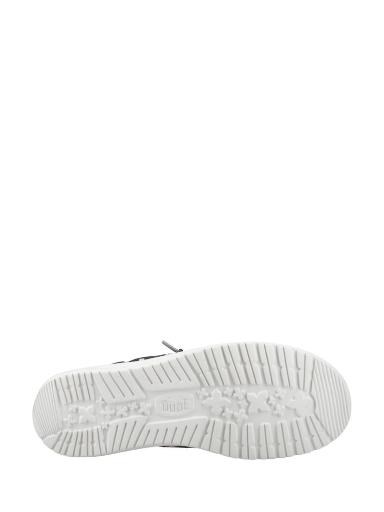 HEYDUDE Wally Funk Party Palm Black Shoes - Image 4 of 4