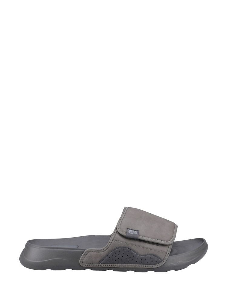 HEYDUDE Grey Shore Slide Classic Sandals - Image 1 of 4
