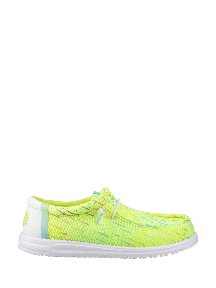 HEYDUDE Green Wally Party Mesh Shoes - Image 1 of 5 HEYDUDE Green Wally Party Mesh Shoes - Image 1 of 5