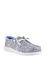 HEYDUDE Blue Wally Surf Wash Shoes - Image 2 of 4