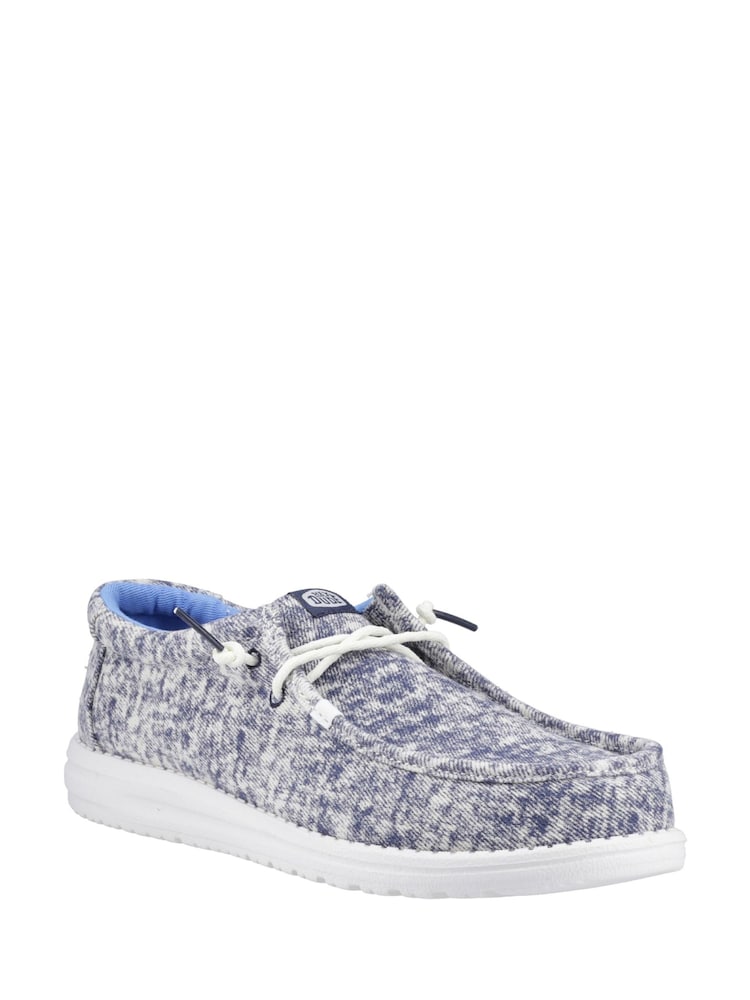 HEYDUDE Blue Wally Surf Wash Shoes - Image 2 of 4