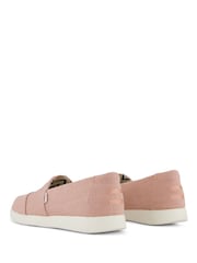 TOMS Pink Alpargata Plus in Café Creme Heritage Canvas - Image 2 of 6