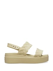 Crocs Cream Brooklyn Woven Low Wedges - Image 1 of 5