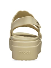 Crocs Cream Brooklyn Woven Low Wedges - Image 4 of 5