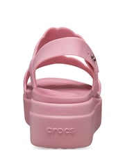 Crocs Pink Brooklyn Woven Low Wedges - Image 4 of 5
