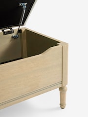 Soft Texture Light Natural Rose Wooden Ottoman Storage Bench - Image 9 of 10