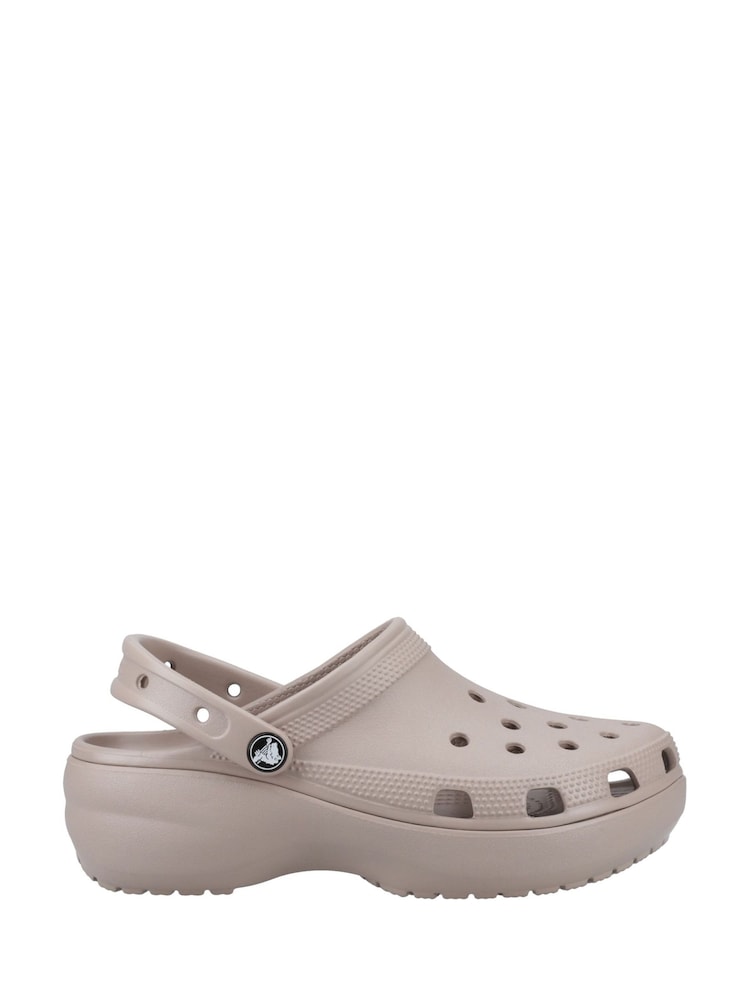 Crocs Brown Classic Platform Clogs - Image 1 of 4