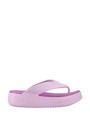 Crocs Purple Getaway Platform Flip-Flops - Image 1 of 4
