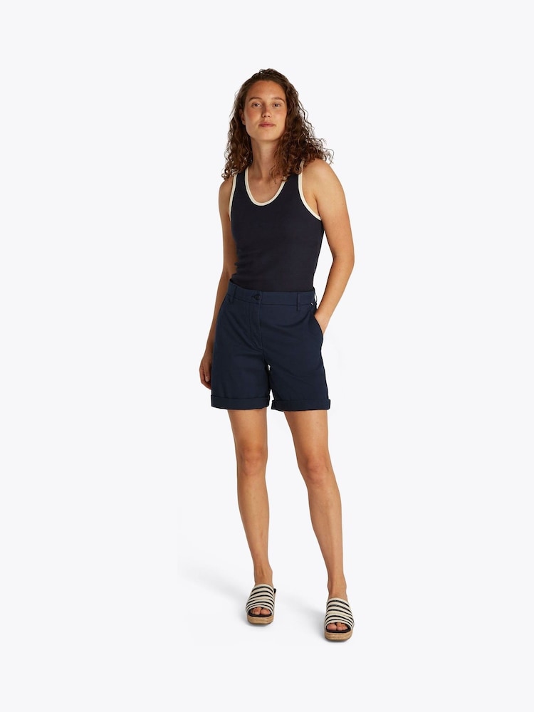 Tommy Hilfiger Blue Blend 100% Cotton Chino Shorts - Image 1 of 6