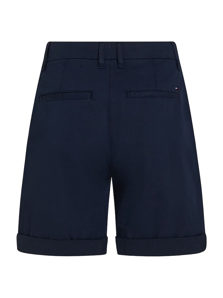 Tommy Hilfiger Blue Blend 100% Cotton Chino Shorts - Image 6 of 6