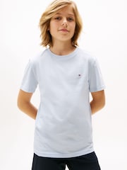 Tommy Hilfiger Blue Underwear Short Sleeve 100% Cotton T-Shirts 2 Pack - Image 6 of 6