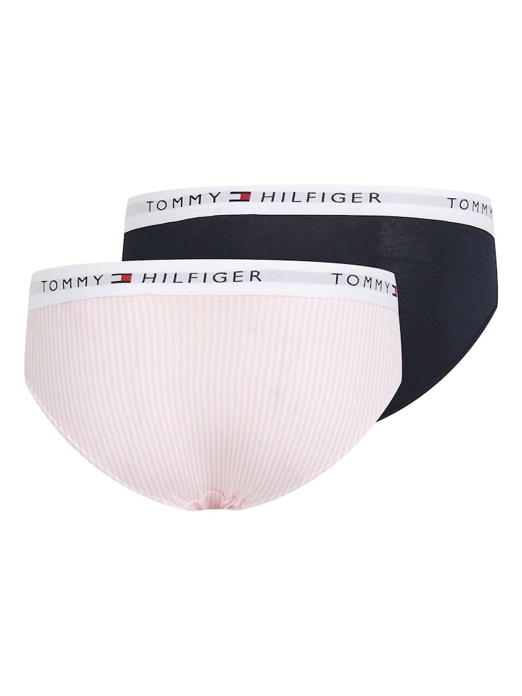 Tommy Hilfiger Pink Signature Essential Bikini Briefs 2 Pack - Image 2 of 2