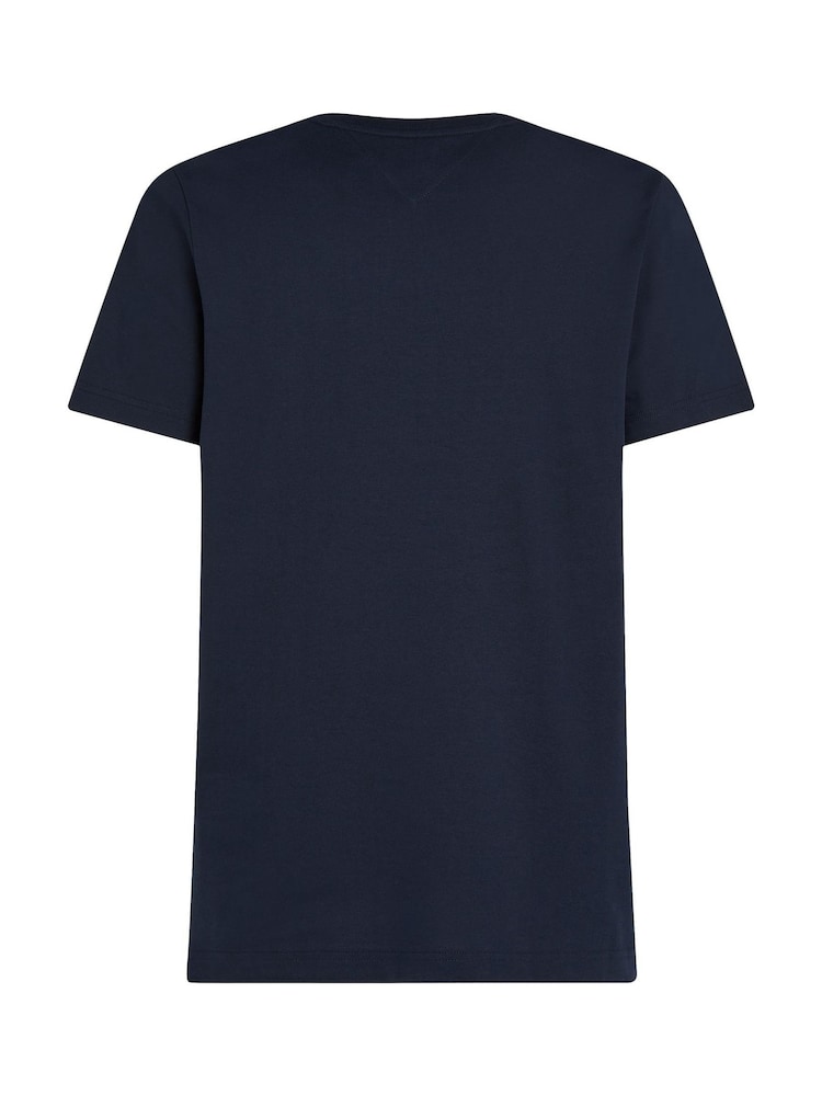 Azul - Camiseta Tommy Hilfiger Multi Flags 100% cotton - Imagem 6 de 6