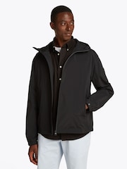 Tommy Hilfiger Black Branded Hooded Jacket - Image 1 of 6