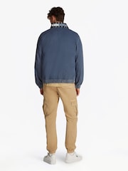 Tommy Jeans Blue Lightweight Collar Jacket - Image 4 of 8