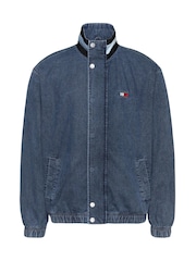 Tommy Jeans Blue Lightweight Collar Jacket - Image 6 of 8