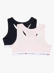 Tommy Hilfiger Pink Tommy Hilfiger White Bralette 2 Pack - Image 2 of 3