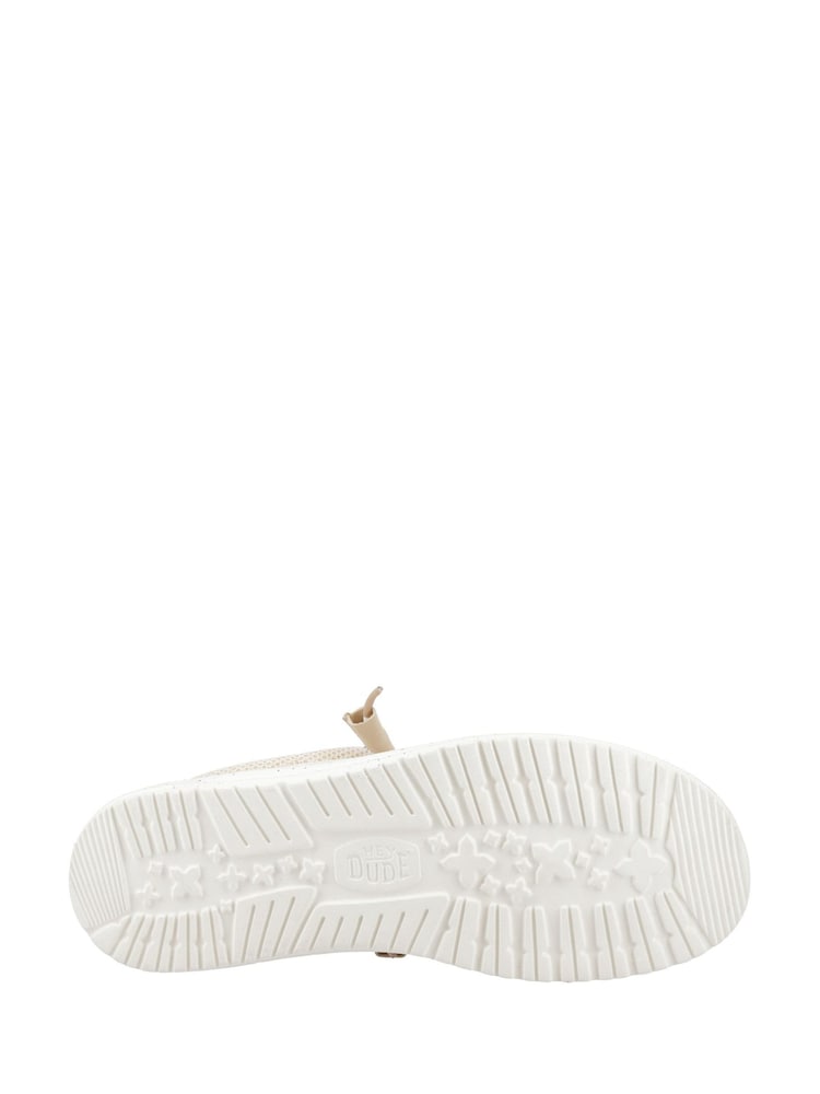 HEYDUDE Cream Wally Stretch Sox Shoes - Image 2 of 3