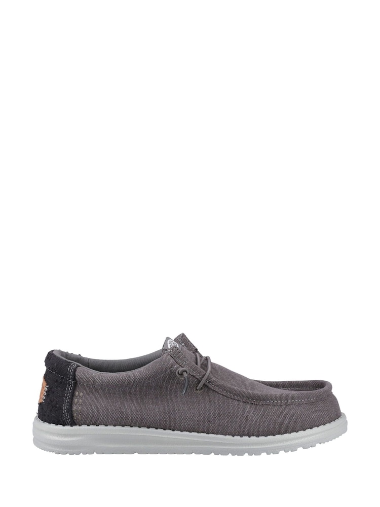 HEYDUDE Grey Wally Workwear Shoes - Image 1 of 1