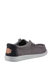 HEYDUDE Grey Wally Workwear Shoes - Image 3 of 4