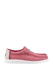 HEYDUDE Red Wally Jute Shoes - Image 1 of 1
