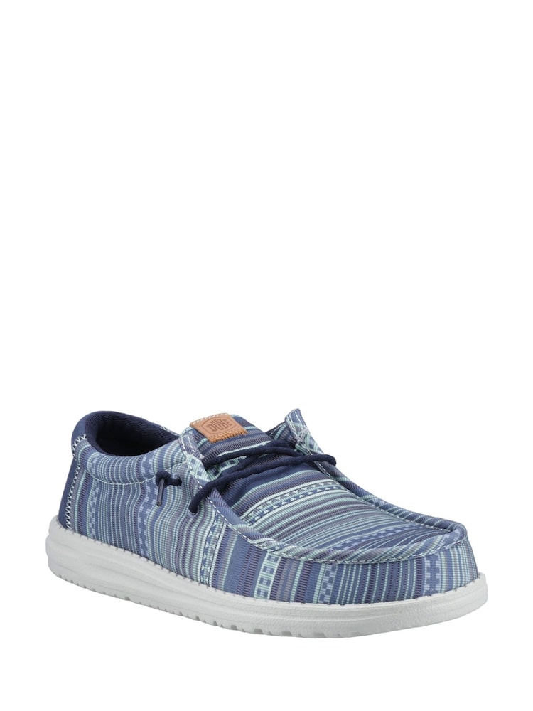 HEYDUDE Blue Wally Surf Shawl Shoes - Image 2 of 4