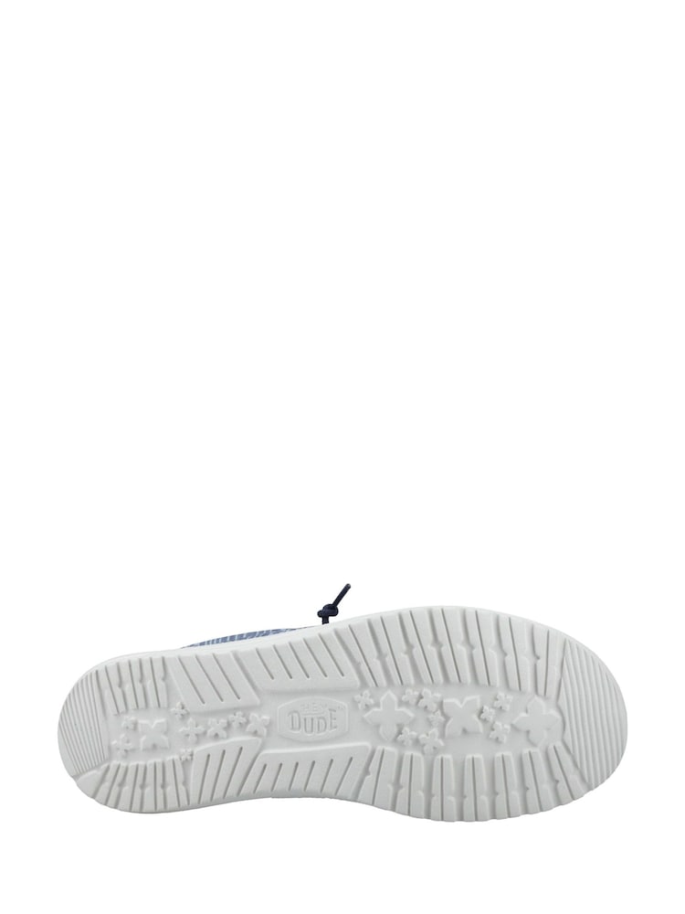 HEYDUDE Blue Wally Surf Shawl Shoes - Image 4 of 4