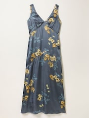 FatFace Josephine Dark Navy Petite Printed Dress - Image 5 of 5