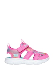 Skechers Pink Flex Splash Daylight Shimmer Sandals - Image 1 of 3