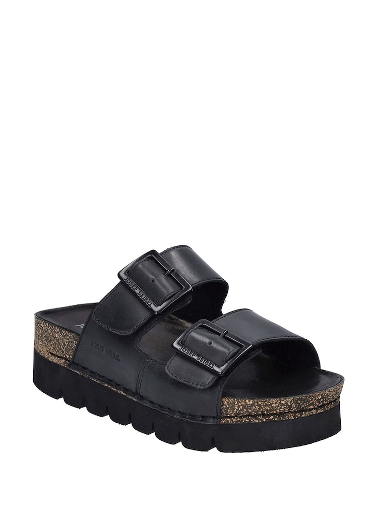 Josef Seibel Alice 01 Black Sandals - Image 2 of 5