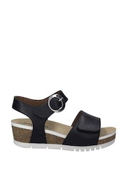 Josef Seibel Quinn 16 Black Sandals - Image 2 of 5