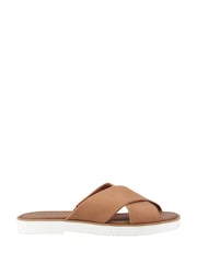 Toms Mae Cross-Over Brown Sandals - Image 1 of 4