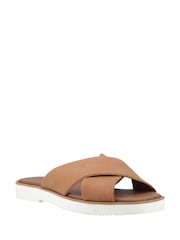 Toms Mae Cross-Over Brown Sandals - Image 3 of 4
