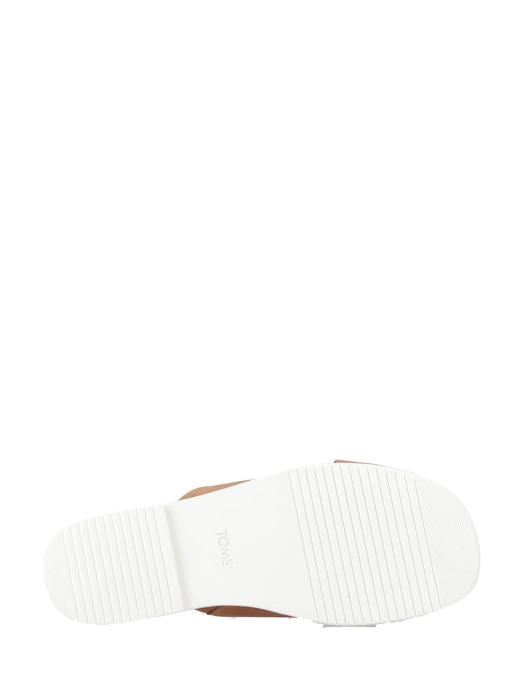 Toms Mae Cross-Over Brown Sandals - Image 4 of 4