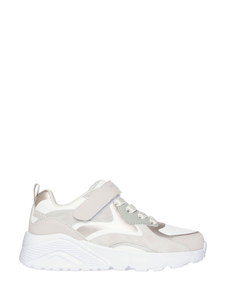Skechers Cream Uno Lite Trainers - Image 1 of 3