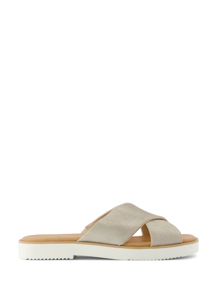 TOMS Cream Mae Crossover Sandals - Image 1 of 3