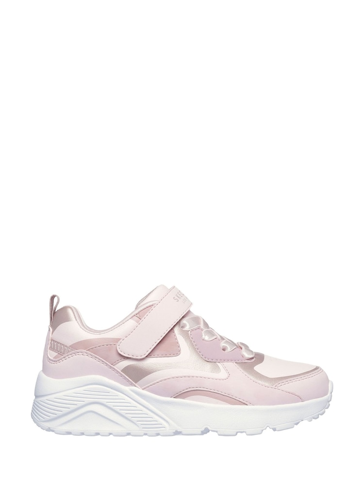 Skechers Pink Uno Lite Trainers - Image 1 of 2