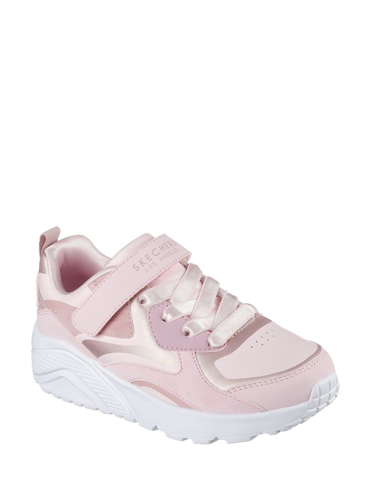 Skechers Pink Uno Lite Trainers - Image 2 of 2